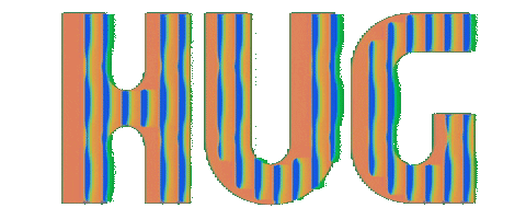 Glitch Hug Sticker