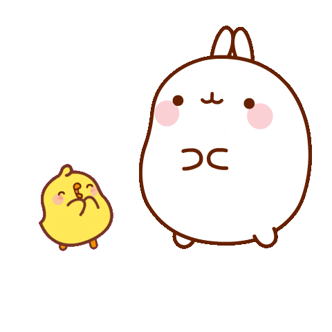 Be Kind Thank You Sticker by Molang for iOS & Android | GIPHY