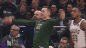 excited nba playoffs GIF by Milwaukee Bucks