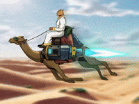 Speed Desert GIF by Camel Dad