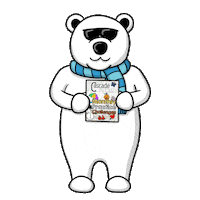 Awesome Polar Bear Sticker by Cascade Method