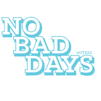 no bad days utees Sticker by University Tees