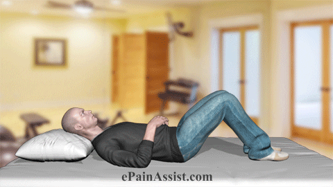 pelvic bridge exercise for lower back muscles GIF by ePainAssist