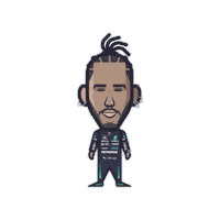 Lewis Hamilton F1 Sticker by Loogart