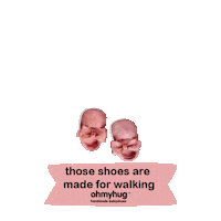 Sticker by ohmyhug handmade baby shoes