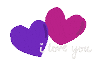 I Love You Hearts Sticker by Tracey Hoyng