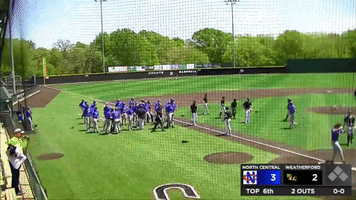 College Baseball Player Tackled by Pitcher