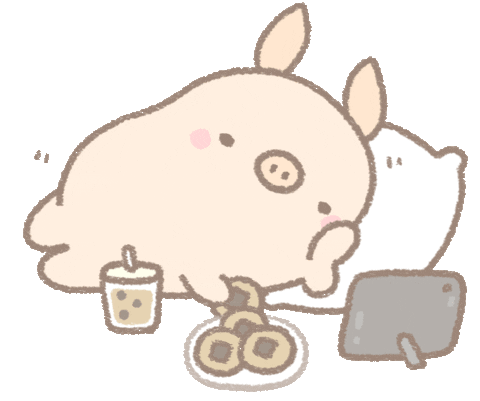 illustration eating Sticker by BREAD TREE