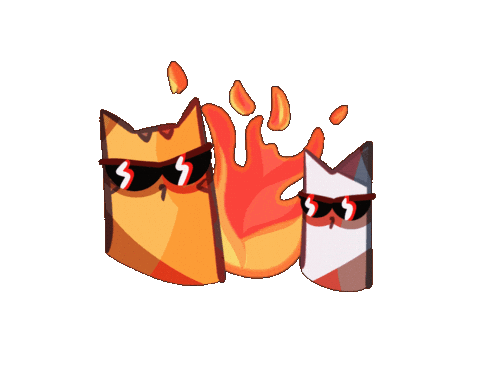 Fire Burn Sticker