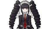 long hair smile STICKER