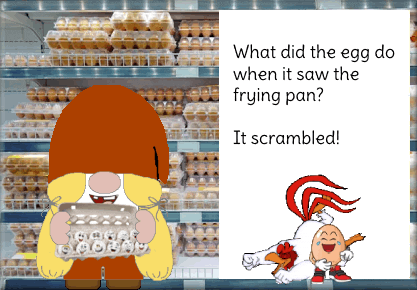 Eggs Gnome GIF
