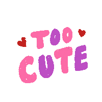 Too Cute Sticker