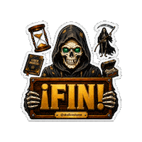 Halloween Skull Sticker