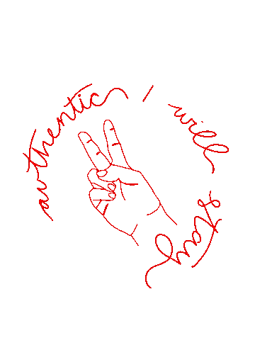 Peace Sign Keep It Real Sticker