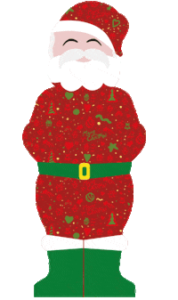 Christmas Santa Sticker by Aloe Plus