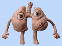 TheRealCost boom cigarette fist bump lung GIF