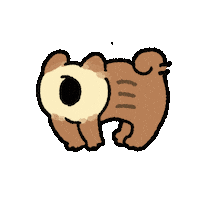 Dog 走る Sticker by Nou