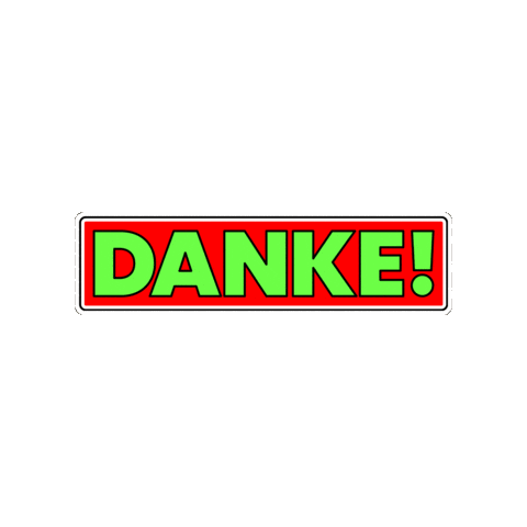 Danke Sticker by SFBerlin