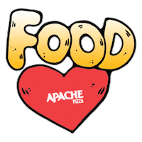 apachepizza love food apachepizza Sticker