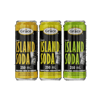 Island Soda Sticker by Grace Foods Canada