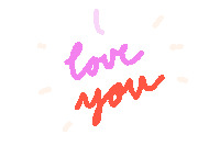 i love you hello Sticker by Muchable