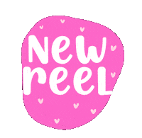 Reels Pink Post Sticker