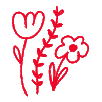Flowers Sticker by Natalie Byrne