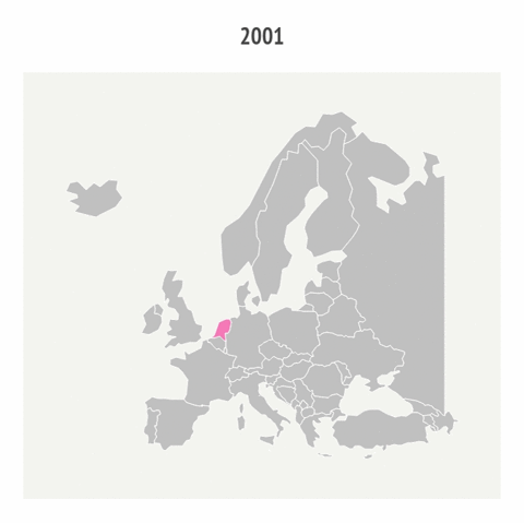 euronews giphyupload how europe has been turning pink since 2001 GIF