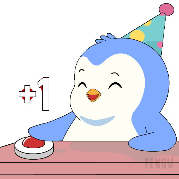Happy Birthday Penguin Sticker by Pudgy Penguins