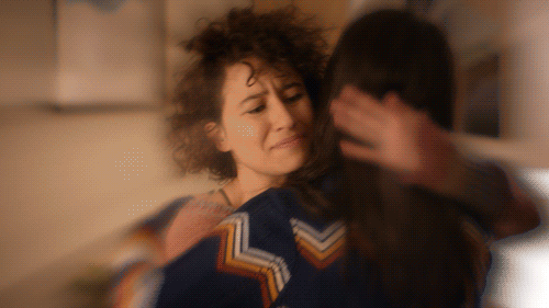 abbi jacobson hug GIF by Broad City