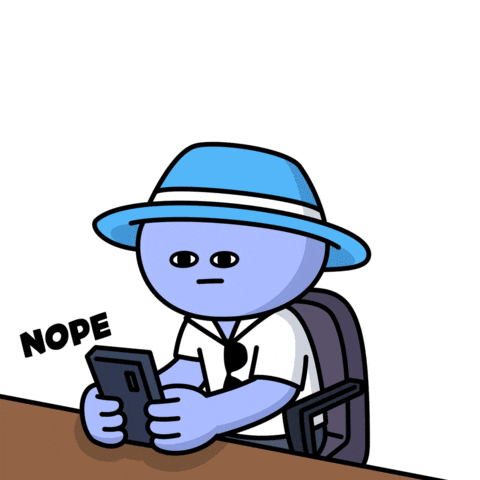 No Way Not Today Sticker by Kudai