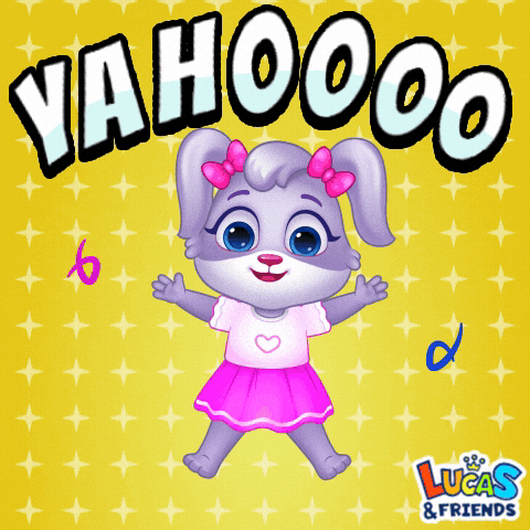 Happy Lets Go GIF by Lucas and Friends by RV AppStudios