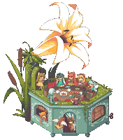 music box pixel STICKER