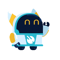 Happy Robot Sticker by Valearnis
