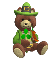 St Patricks Day Teddy Sticker