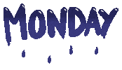 Sad Monday Sticker by LittlefieldGIF