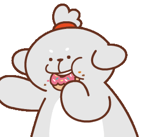 Hungry Donut Sticker by j.pictures