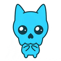 skellycats love cat angel please GIF