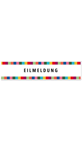 Eilmeldung Sticker by BVK Students Hannover