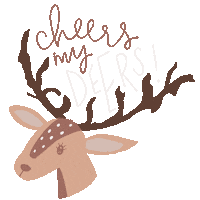 Illustration Cheers Sticker