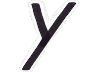 Letters Y Sticker
