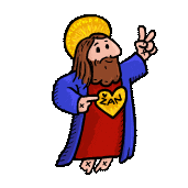 stokto jesus king l christ Sticker