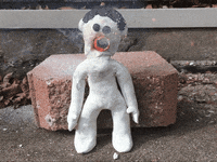 odewilliesfunkybunch fire pop boom character GIF
