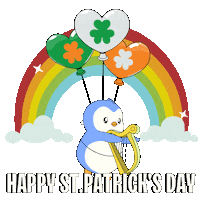 St Patricks Day Penguin Sticker by Pudgy Penguins