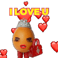 BaddieEgg love heart red hearts Sticker