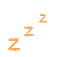 noppies cute tired sleep orange Sticker