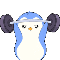 Workout Working Out Sticker by Pudgy Penguins