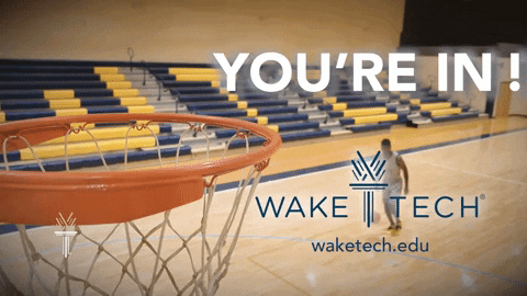March Madness Basketball GIF by Wake Technical Community College
