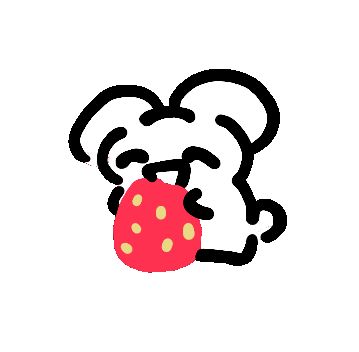 Strawberry Eating Sticker by Annafish