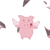 Pay Day Money Sticker by PositivelyPigasus